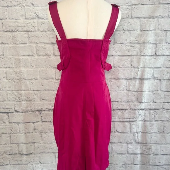 Cluce Pink Evening Dress Bling Cocktail Party Prom Date Sleeveless Wedding Guest - Picture 10 of 12